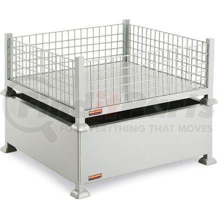 Global Industrial B2050724 Global Industrial&#153; Mini-Bulk Container 38x38x16 2600 Lb Capacity - Wire Mesh Sides