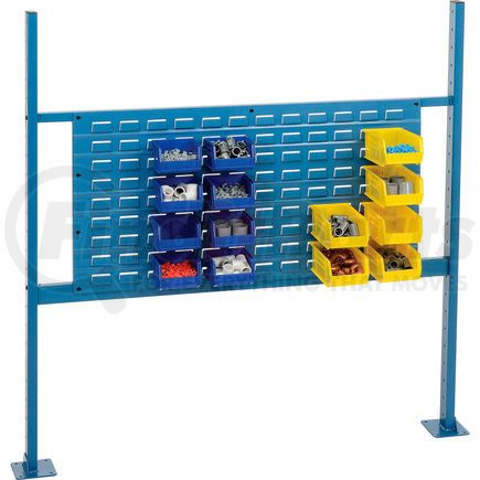 Global Industrial 249715BL Global Industrial&#153; Panel Kit for 48"W Workbench - 36"W Louver, Mounting Rails & Uprights - Blue