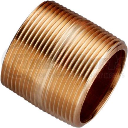 Merit Brass 2008-001* 1/2 In. X 1-1/8 In. Lead Free Seamless Red Brass Pipe Nipple - 140 PSI - Sch. 40 - Domestic