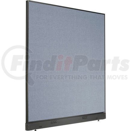 Global Industrial 238639EBL Interion&#174; Electric Office Partition Panel, 60-1/4"W x 64"H, Blue