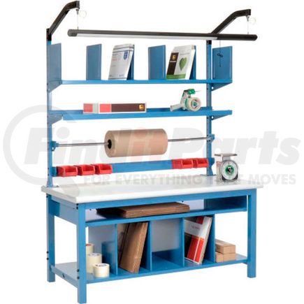 Global Industrial 244182 Global Industrial&#153; Complete Packing Workbench Plastic Safety Edge - 72 x 30