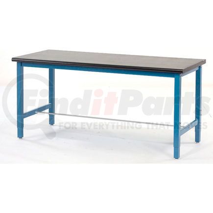Global Industrial 237384 Global Industrial™ 60x36 Lab Workbench Adj. Height Square Leg, Phenolic Resin Safety Edge, Blue
