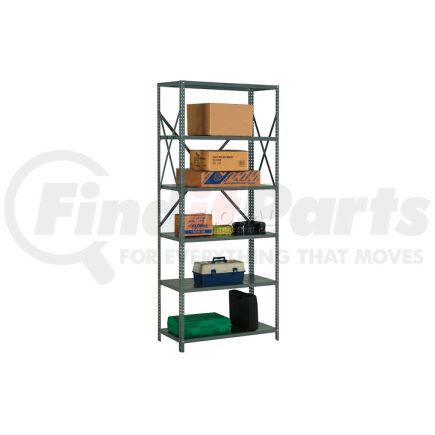 Global Industrial 234286A Global Industrial™ Steel Shelving 20 Ga 48"Wx24"Dx85"H Open Clip Style 6 Shelf