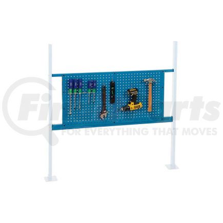 Global Industrial 318873BL Global Industrial&#153; Panel Kit for 48"W Workbench with 36"W Pegboard, Mounting Rail for- Blue