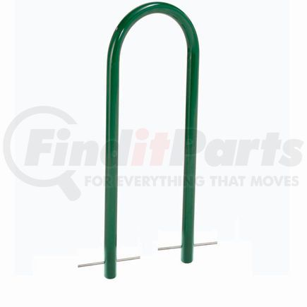 Global Industrial 442804GGN Global Industrial&#8482; U-Rack Bike Rack, Green, 2-Bike, Below Ground Mount