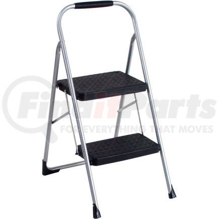 Cosco Industries 11308PBL1E Cosco&#174; Steel 2 Step Stool Ladder with Rubber Hand Grip, Type III