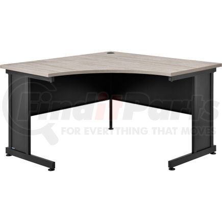 Global Industrial 248999RGY Interion&#174; 48"W Corner Desk - Rustic Gray