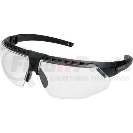 North Safety S2850HS Uvex&#174; Avatar Hydroshield Safety Glasses, Black Frame, Clear Lens, Scratch-Resistant, Hard Coat