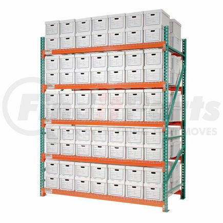 Global Industrial 258197N Global Industrial&#8482; Record Storage Rack Starter Letter Legal 120"W x 42"D x 120"H