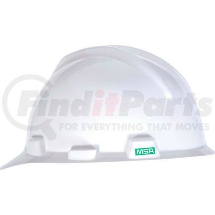MSA 10057441 MSA V-Gard&#174; Hard Hats, Front Brim, 1-Touch Suspension, White, 10057441