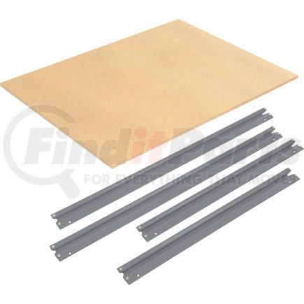 Global Industrial 581072GY Global Industrial&#8482; Additional Level For 48"W x 48"D High Capacity Rack Wood Deck - Gray