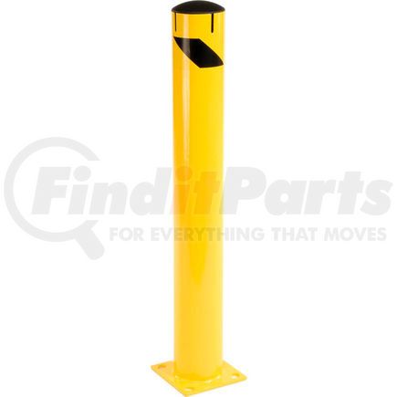 Global Industrial 652900M Global Industrial&#153; Steel Bollard Removable Plastic Cap & Chain Slot, Existing Concrete 5.5x42