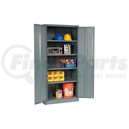 Global Industrial 603599GY Global Industrial&#153; Storage Cabinet, Turn Handle, 36"Wx18"Dx78"H, Gray, Assembled