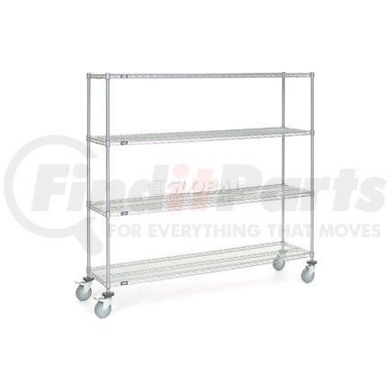 Global Industrial 168194 Nexelate® Wire Shelf Truck 72x18x69 1200 Pound Capacity