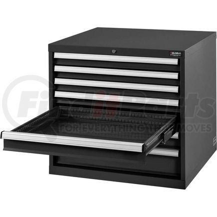 Global Industrial 493360BK Global Industrial&#153; Modular Drawer Cabinet, 7 Drawers, w/Lock, 30"Wx27"Dx29-1/2"H, Black