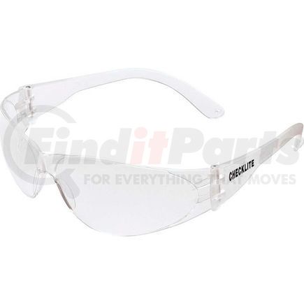 MCR Safety CL110AF MCR Safety CL110AF Crews Checklite Safety Glasses, Clear Lens, Clear Frame, Anti-Fog