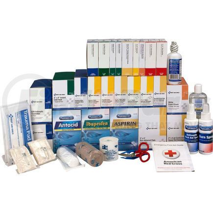 Acme United 90625 First Aid Only&#8482; 90625 First Aid Refill w/Meds For 4 Shelf Kit, ANSI Compliant, Class B+