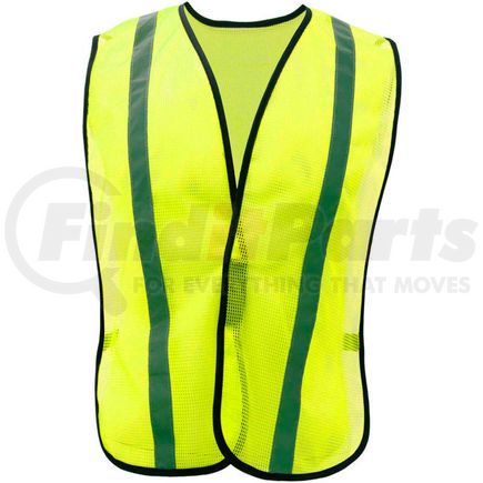 GSS SAFETY 3001**** -  non-ansi economy vest with 1"w stripe, lime with silver stripe, one size fits all