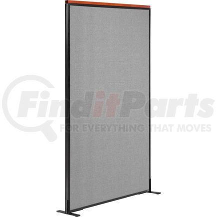 GLOBAL INDUSTRIAL 695792FGY Interion&#174; Deluxe Freestanding Office Partition Panel, 36-1/4"W x 96"H, Gray