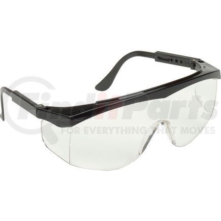 MCR Safety SS010 MCR Safety SS010 Stratos&#174; Safety Glasses, Black Frame, Clear Uncoated Lens