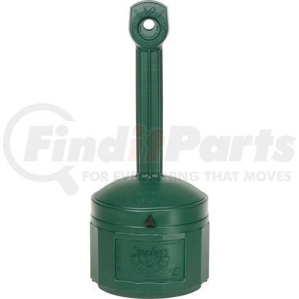 Justrite 26800G Justrite Smokers Cease Fire Cigarette Butt Receptacle 26800G, 4 Gallon Green