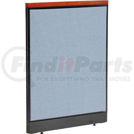 Global Industrial 277549PBL Interion&#174; Deluxe Office Partition Panel with Pass Thru Cable, 36-1/4"W x 47-1/2"H, Blue