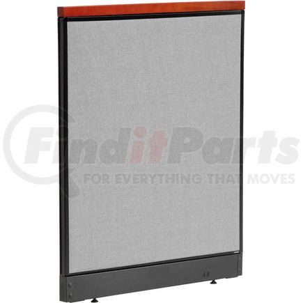 Global Industrial 277546NGY Interion&#174; Deluxe Non-Electric Office Partition Panel with Raceway, 36-1/4"W x 47-1/2"H, Gray