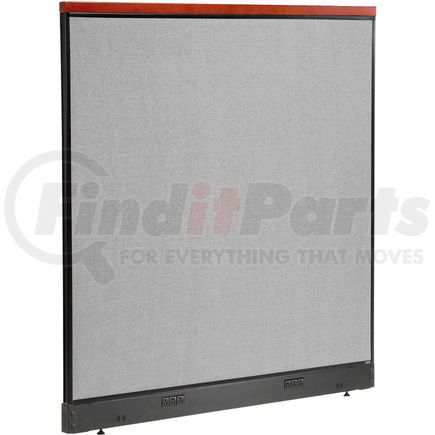 GLOBAL INDUSTRIAL 277563EGY Interion&#174; Deluxe Electric Office Partition Panel, 60-1/4"W x 65-1/2"H, Gray
