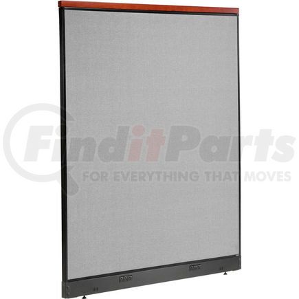 Global Industrial 277562EGY Interion&#174; Deluxe Electric Office Partition Panel, 60-1/4"W x 77-1/2"H, Gray