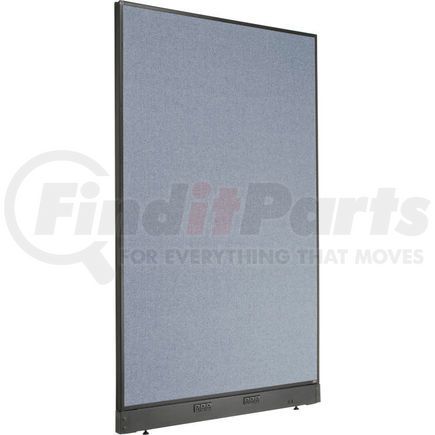 Global Industrial 238638EBL Interion&#174; Electric Office Partition Panel, 48-1/4"W x 76"H, Blue