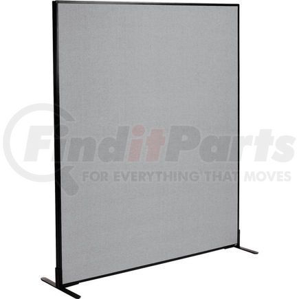Global Industrial 238640FGY Interion&#174; Freestanding Office Partition Panel, 60-1/4"W x 72"H, Gray
