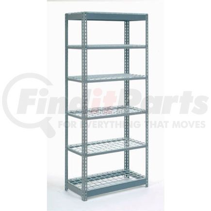 Global Industrial 255593 Global Industrial™ Heavy Duty Shelving 36"W x 18"D x 96"H With 6 Shelves - Wire Deck - Gray
