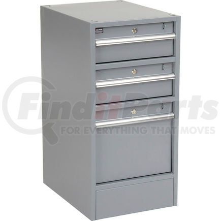 Global Industrial 606960 Global Industrial&#153; Premium 3 Drawer Workbench Pedestal with Built-In Base