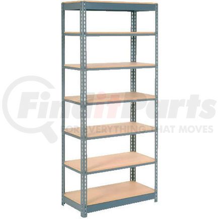 Global Industrial 255575 Global Industrial&#8482; Heavy Duty Shelving 36"W x 18"D x 96"H With 7 Shelves - Wood Deck - Gray