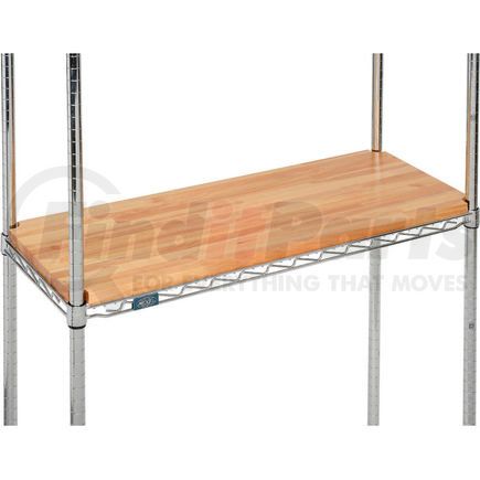 John Boos & Company HDO-2448V-N Hardwood Deck Overlay for Wire Shelving 48"W x 24"D x 1"Thick