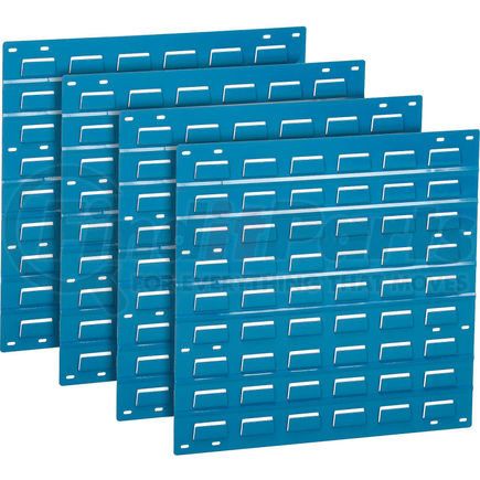 Global Industrial 239998BL Global Industrial&#153; Louvered Wall Panel Without Bins 18x19 Blue