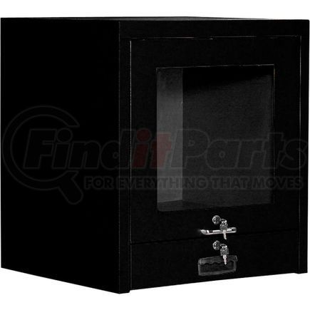 Global Industrial 607294BK Global Industrial&#8482; Counter Top CRT Security Computer Cabinet, Black