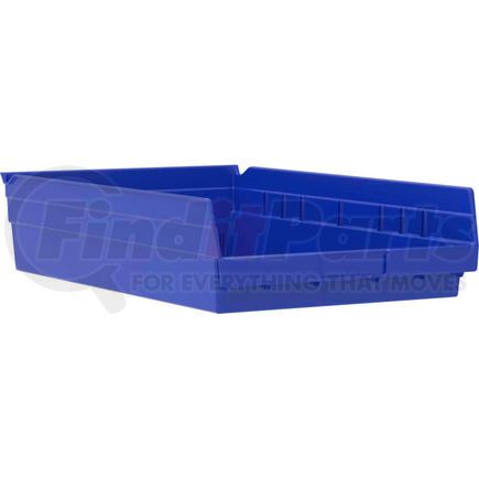 Akro Mils 30178BLUE Akro-Mils Plastic Nesting Storage Shelf Bin 30178 - 11-1/8"W x 17-5/8"D x 4"H Blue