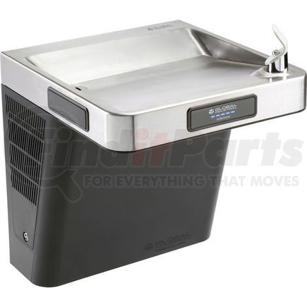 Global Industrial 761217 Refrigerated Drinking Fountain, Filtered, Graphite/Stainless Steel, by Global Industrial&#153;