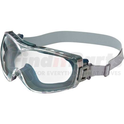 North Safety S3970HS Uvex&#174; Stealth Hydroshield Safety OTG, Navy Frame, Clear Lens, Scratch-Resistant, Hard Coat