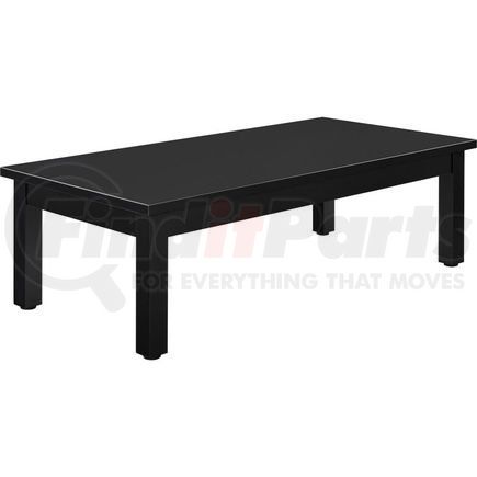 Global Industrial 695753BK Interion&#174; Wood Coffee Table - 48" x 24" - Black