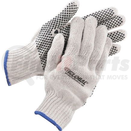 Global Industrial 708352XL Global Industrial&#8482; PVC Dot Knit Gloves, Single-Sided, Black, X-Large, 1-Dozen