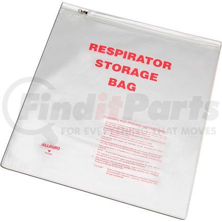 ALLEGRO INDUSTRIES 2000*** - allegro respirator storage bag with zipper, 14" x 16"