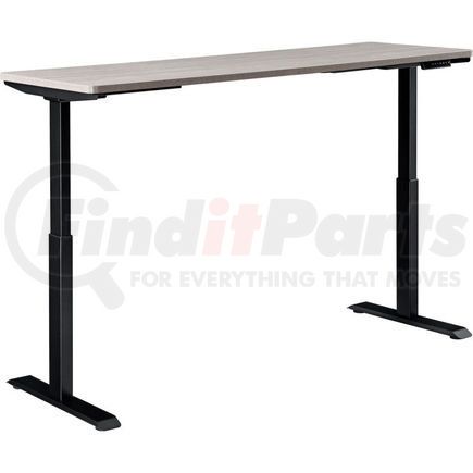 Global Industrial 695781GY Interion&#174; Electric Height Adjustable Table, 72"W x 30"D, Gray W/ Black Base