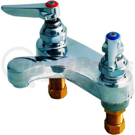 T&S Brass B-0871 T&S&#174; B-0871 Lavatory Faucet, Deck Mount, 4" Centerset, 2.2 GPM, Lever Handles