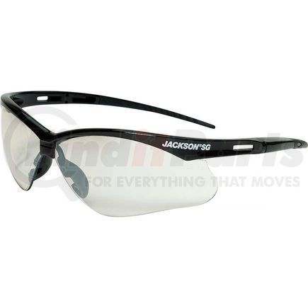 Sellstrom 50004 Jackson Safety SG Safety Glasses Black Frame Indoor-Outdoor Mirror Anti-Scratch