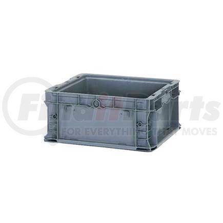 LEWISBins+ NSO1615-7-GY ORBIS Stakpak NSO1615-7 Modular Straight Wall Container, 16"L x 15"W x 7-1/2"H, Gray