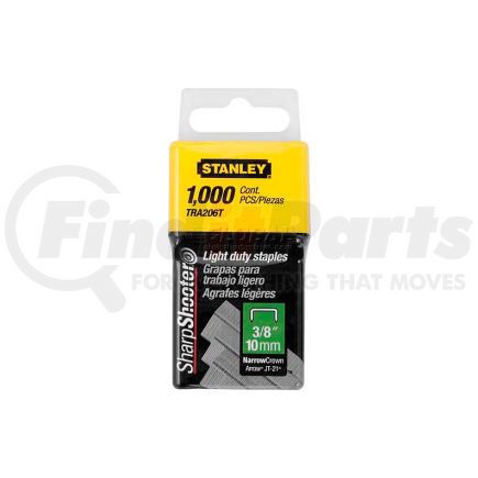 Stanley  TRA206T Stanley TRA206T Light Duty Wide Crown Staples 3/8", 1,000 Pack