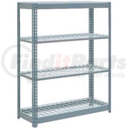 Global Industrial 601924 Global Industrial&#8482; Heavy Duty Shelving 48"W x 18"D x 60"H With 4 Shelves - Wire Deck - Gray