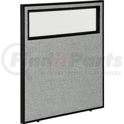 Global Industrial 694754WGY Interion&#174; Office Partition Panel with Partial Window, 36-1/4"W x 42"H, Gray